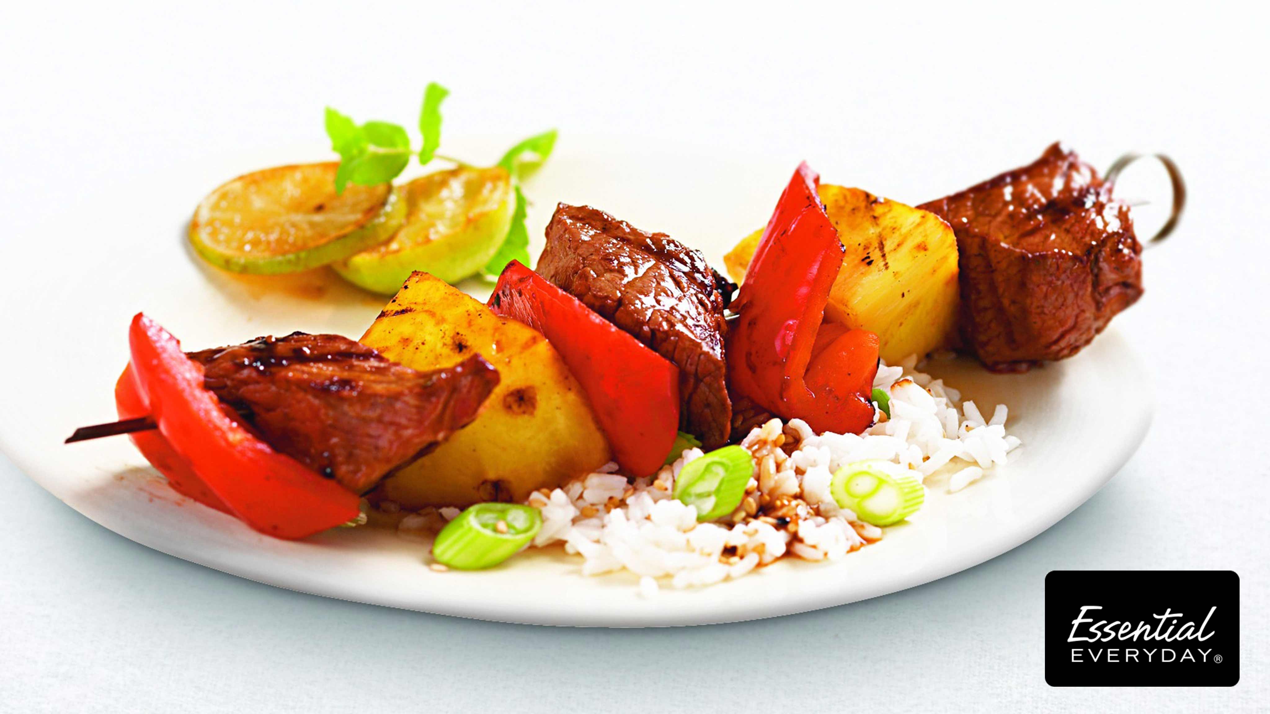 Image for Recipe Grilled Teriyaki Beef Kebabs