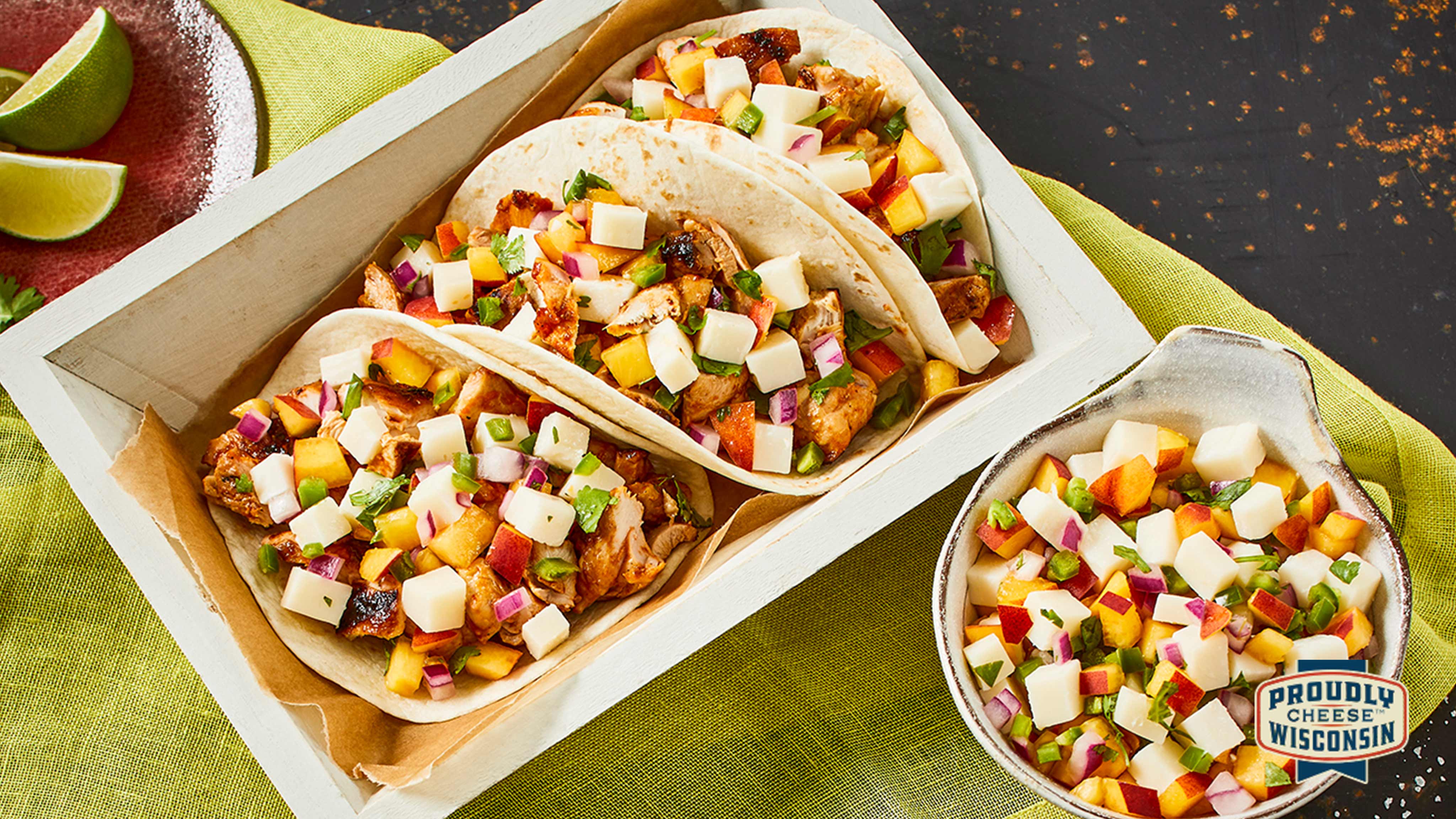 Tops Friendly Markets - Recipe: Barbecue Chicken Tacos With Peach Gouda ...