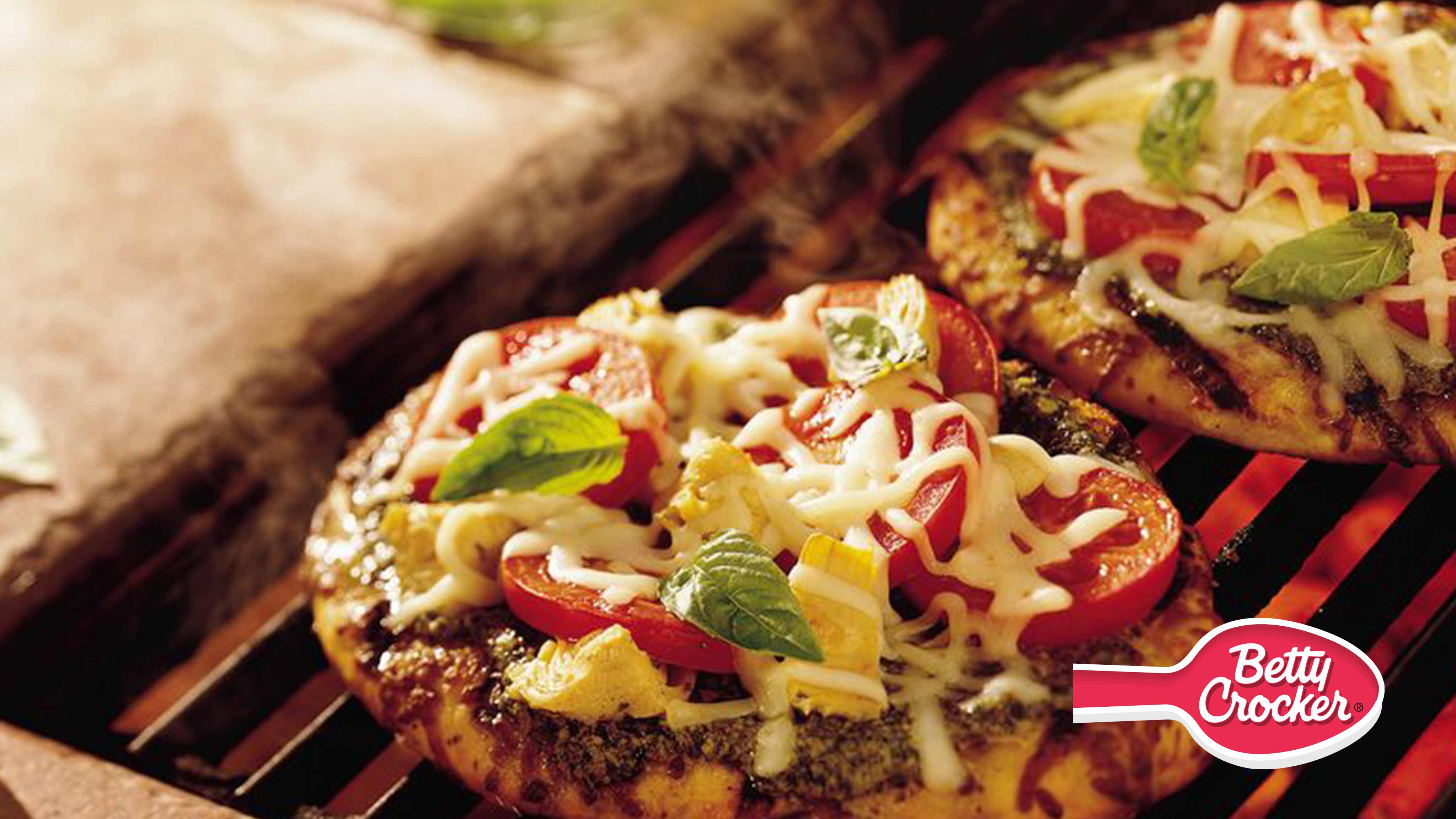 Image for Recipe Grilled Pesto Pizza