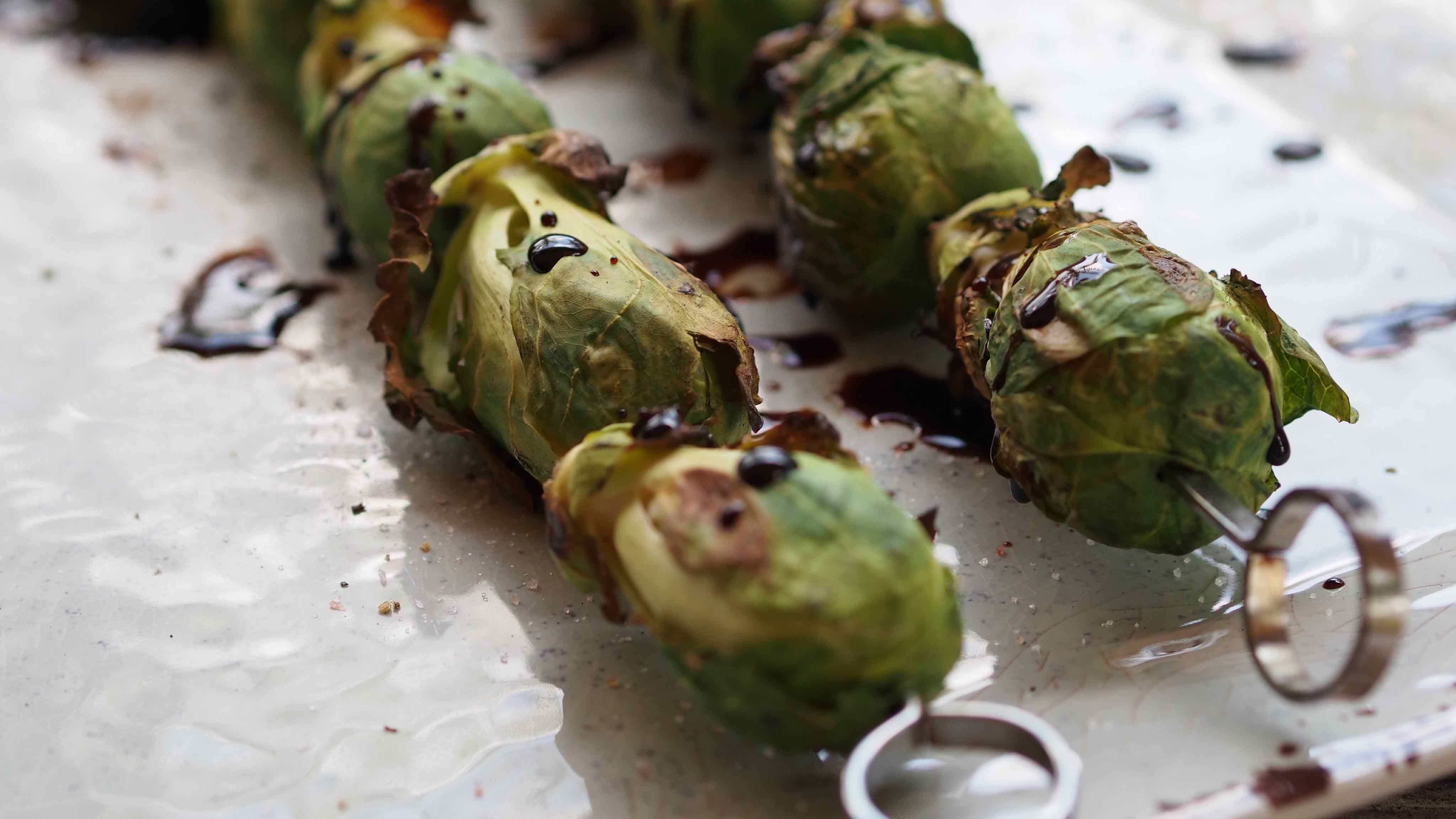 Image for Recipe Grilled Balsamic Brussels Sprouts