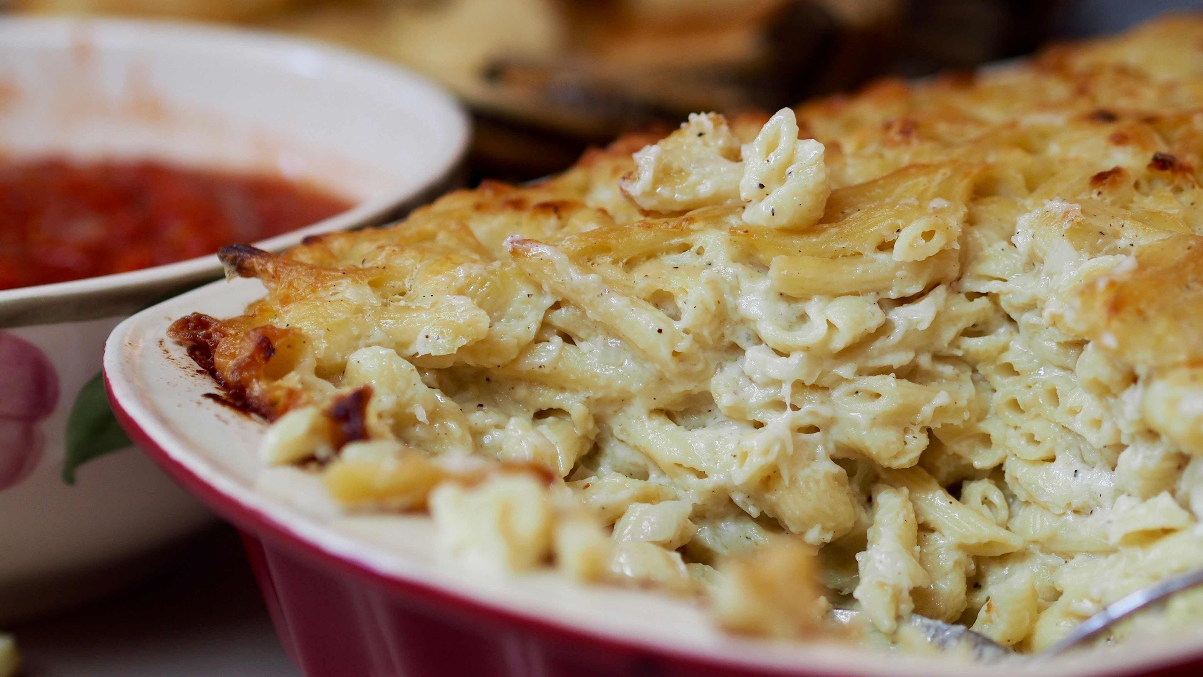 Image for Recipe Baked Macaroni and Cheese with Stewed Tomatoes